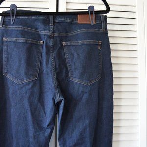 Madewell Sz 32 High Rise Alley Straight Dark Wash Jeans